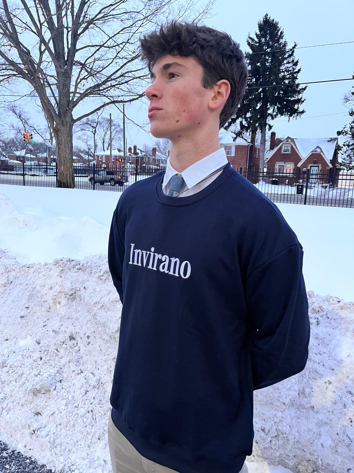 Navy Blue Crewneck